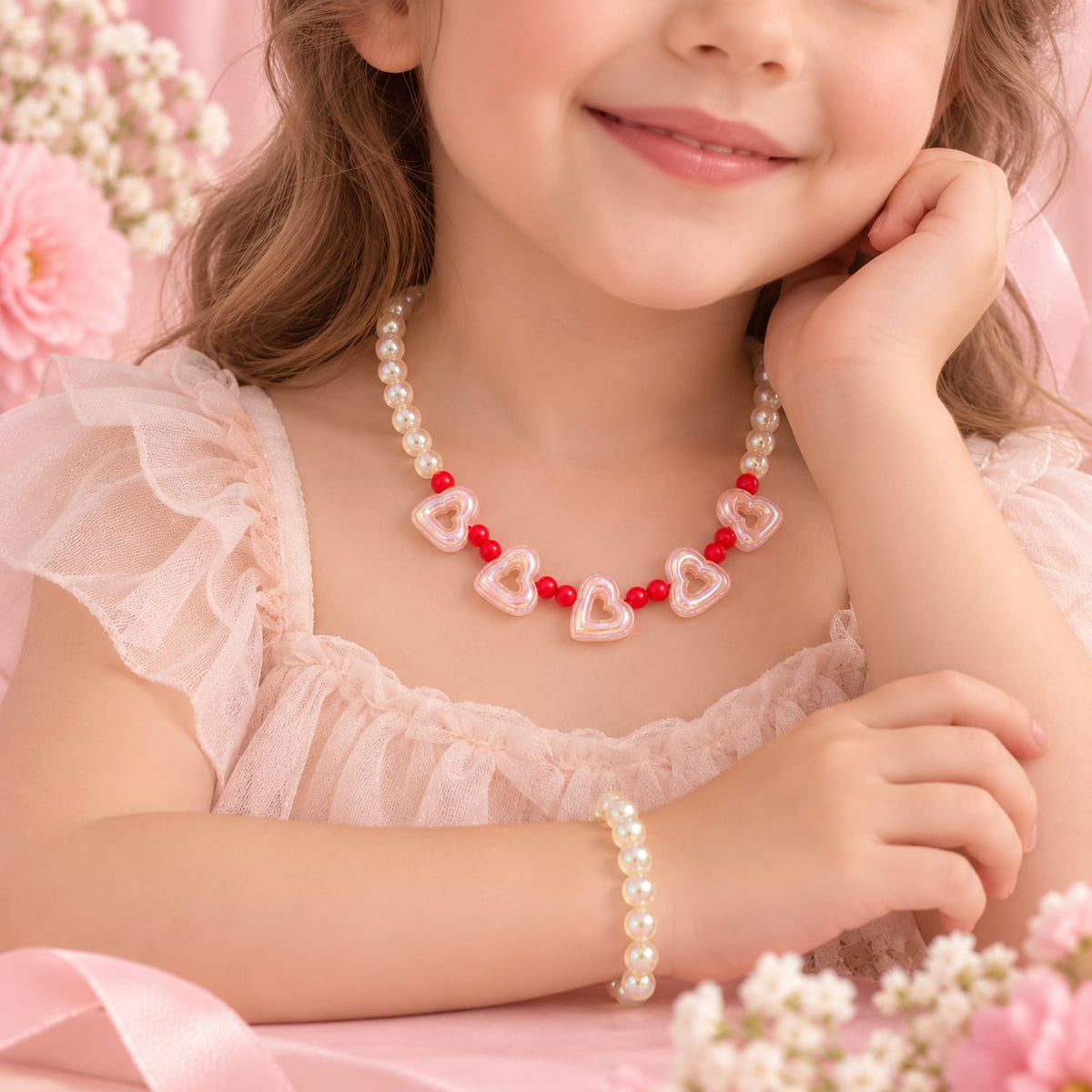 Iridescent Heart Kids Mala Set