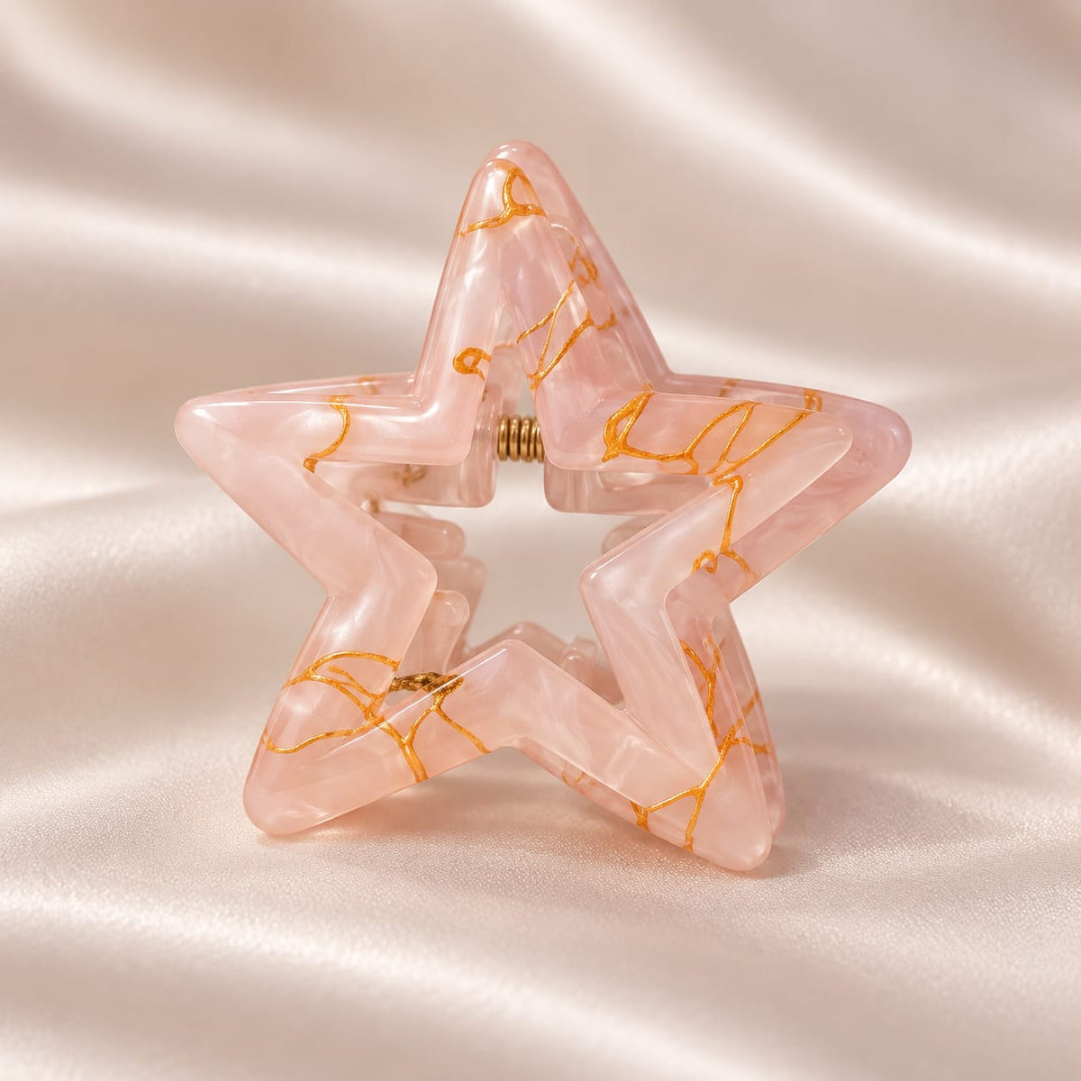 Marbled Star Medium Hair Claw Clip