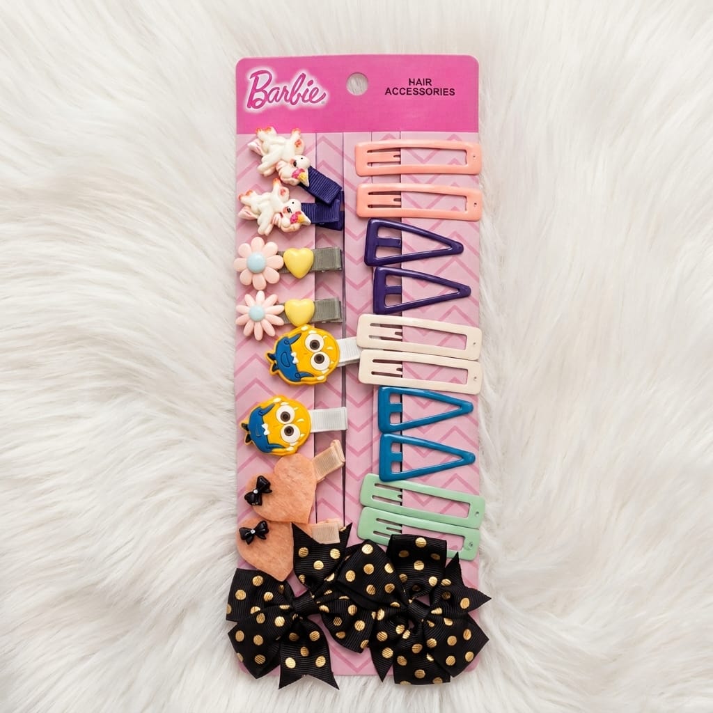Barbie Style Mixed Hair Clip Set