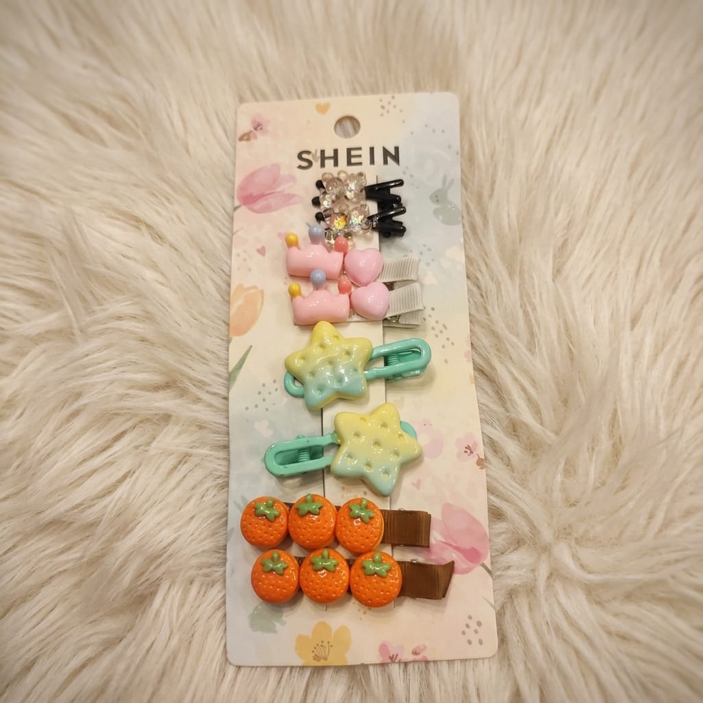 Cute Fruit & Star Hair Clip Set