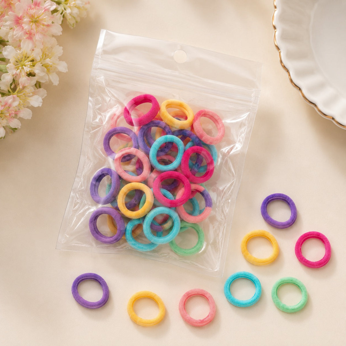 Pastel Pop Soft Hair Elastics