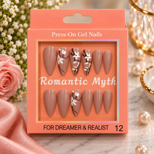 Nude Blossom Press-On Gel Nail Set