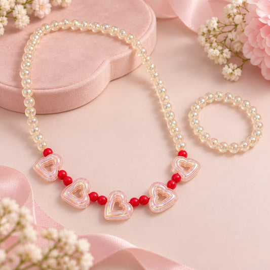 Iridescent Heart Kids Mala Set