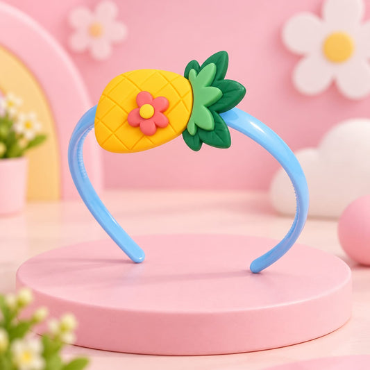 Sky Blue Pineapple Kids Headband