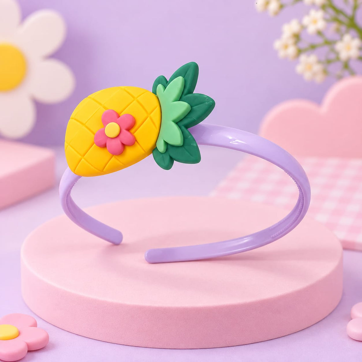 Sunny Pineapple Charm Headband