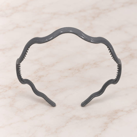 Charcoal Grey Wave Headband