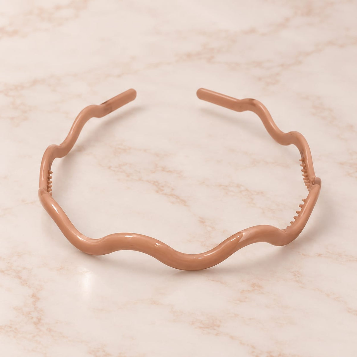 Nude Beige Wave Headband