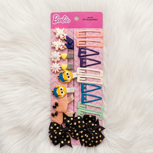 Barbie Style Mixed Hair Clip Set