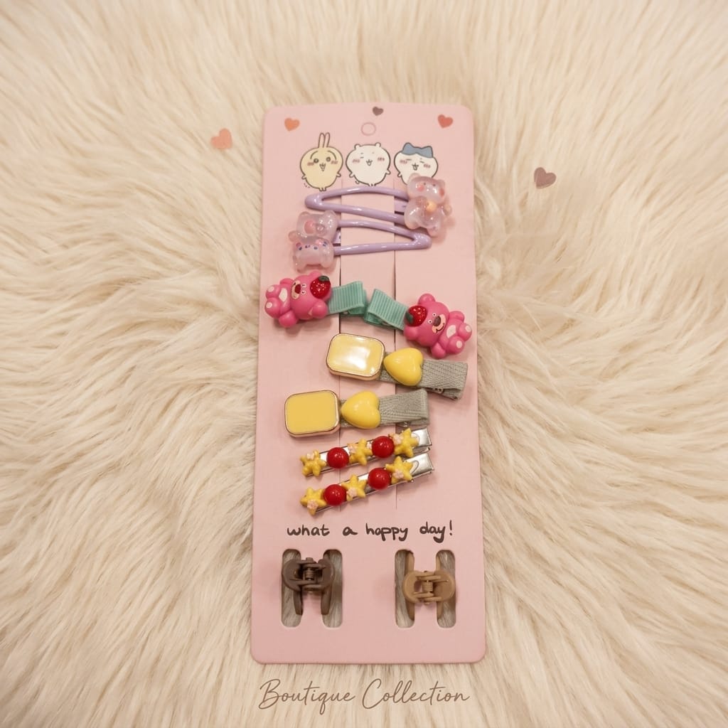 Happy Day Kids Hair Clip Set