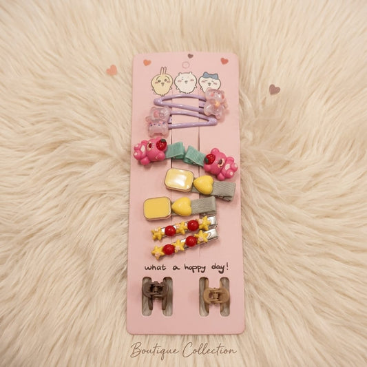 Happy Day Kids Hair Clip Set