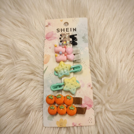 Cute Fruit & Star Hair Clip Set