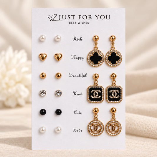 Elegant Mix & Match Earring Set