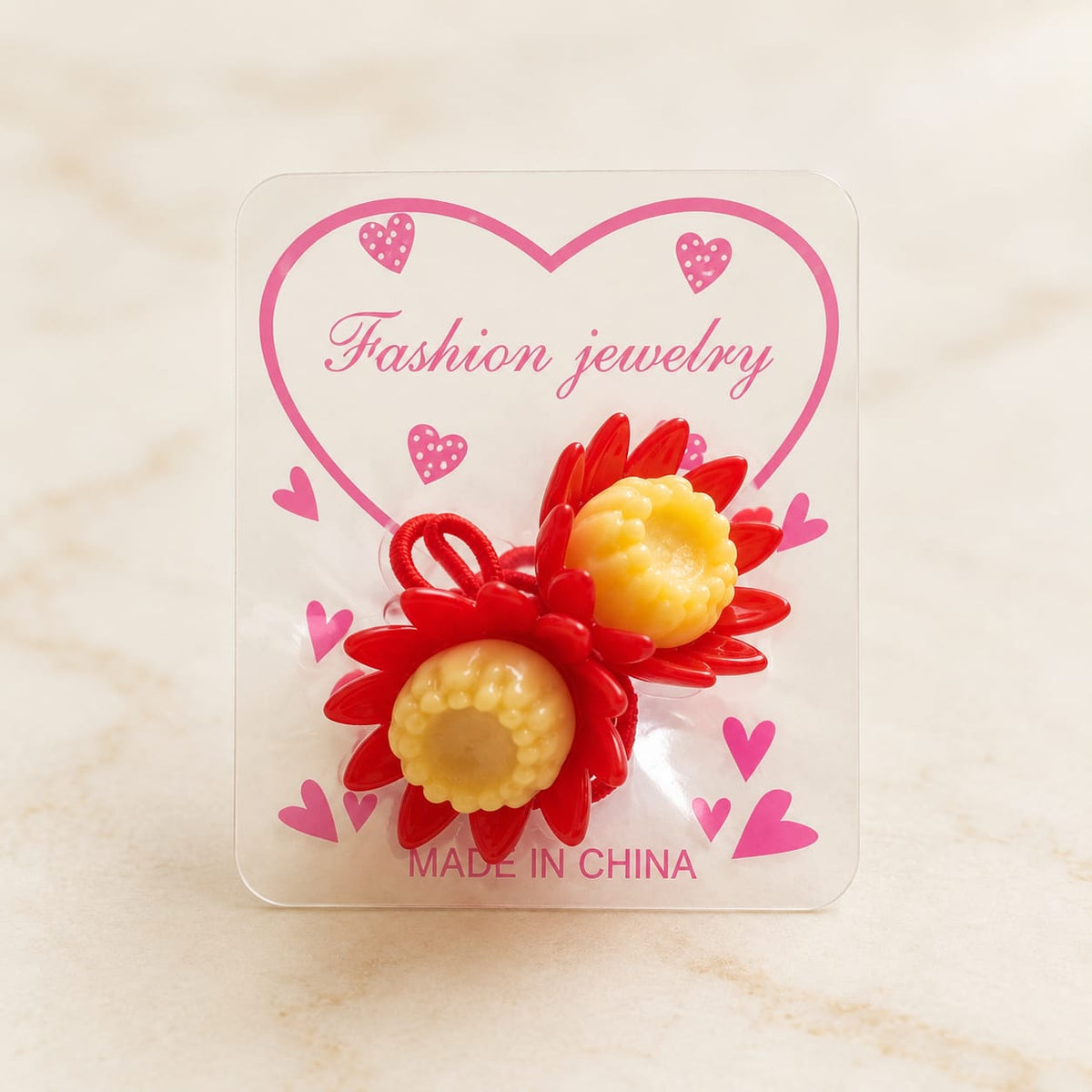Kids Floral Pony Hair Tie Pair