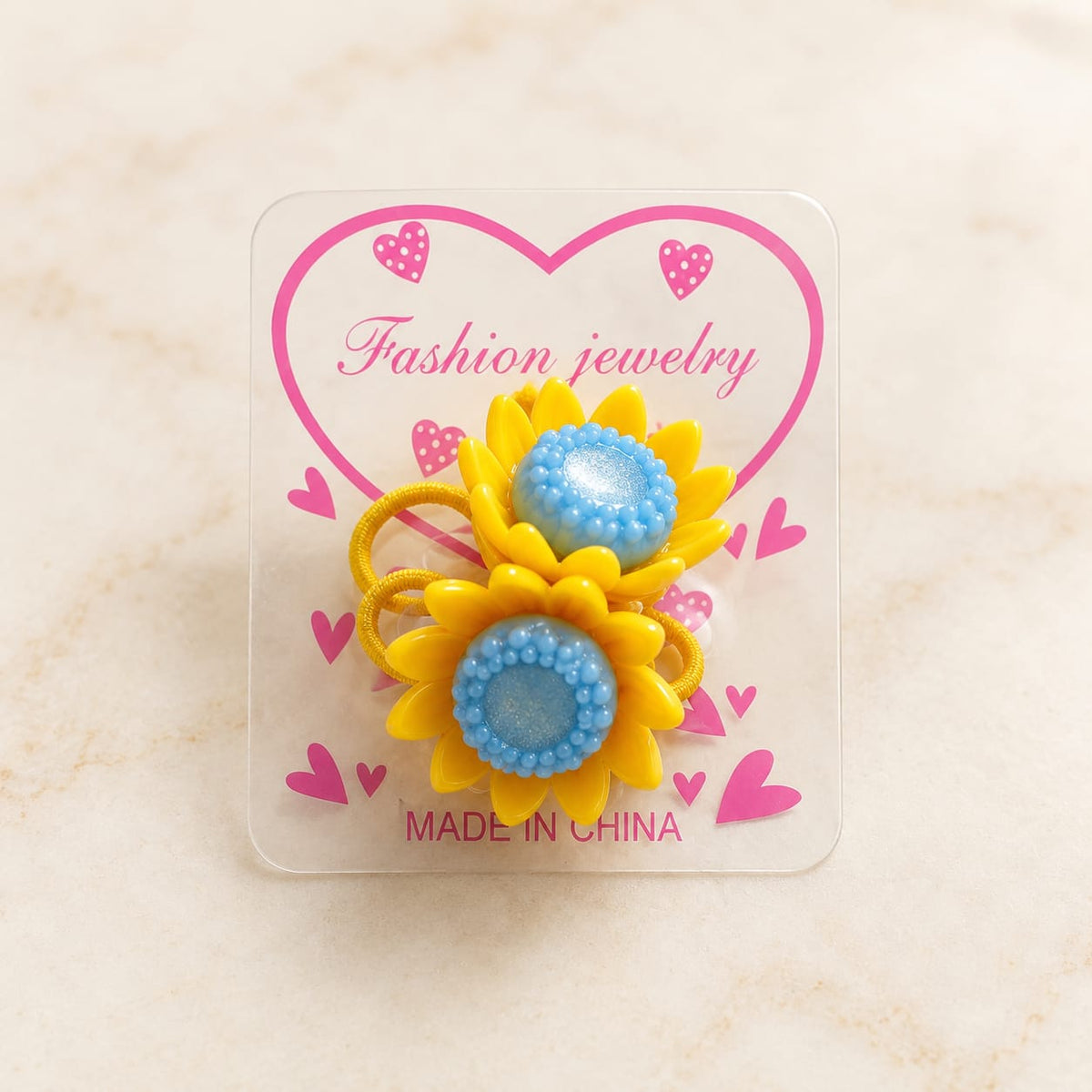 Kids Floral Pony Hair Tie Pair