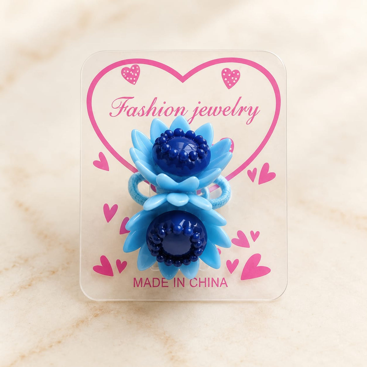 Kids Floral Pony Hair Tie Pair
