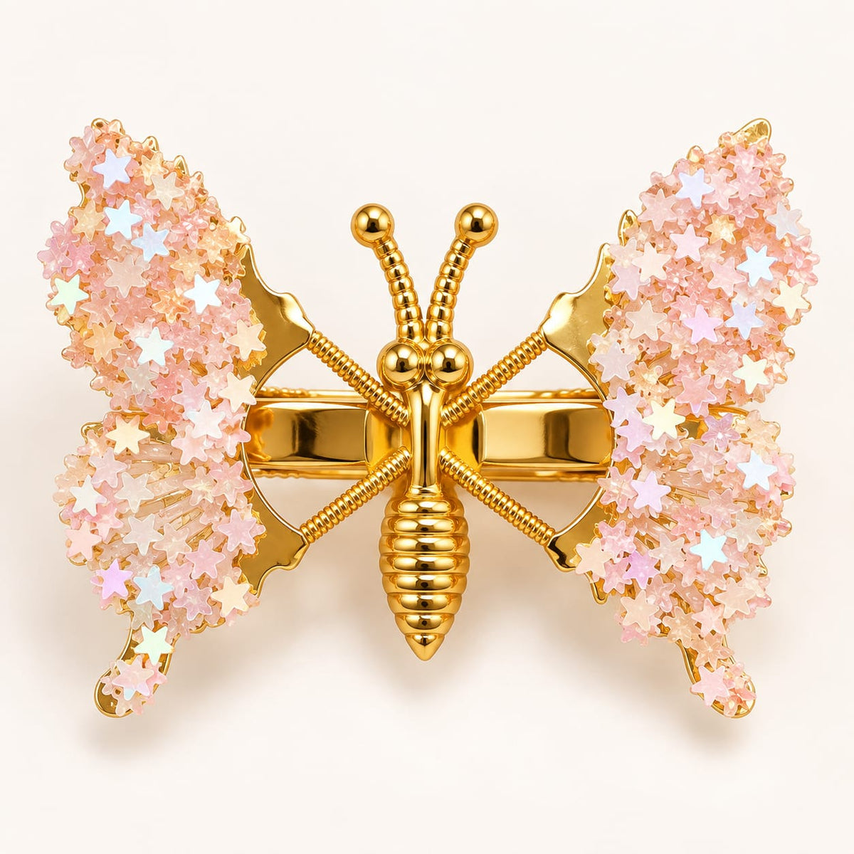 Blush Starry Butterfly Hair Pin