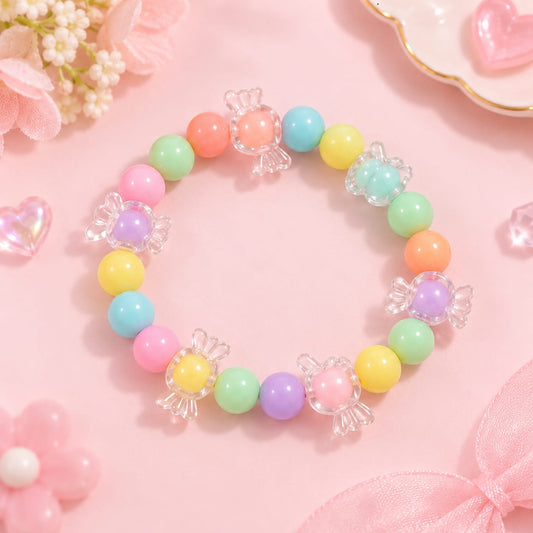 Multicolor Candy Bead Kids Bracelet
