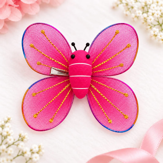 Glitter Butterfly Kids Hair Pin