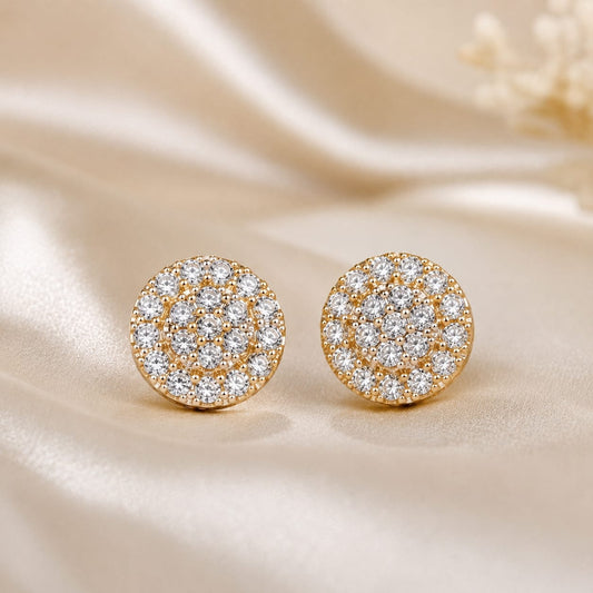 Crystal Glow Round Studs