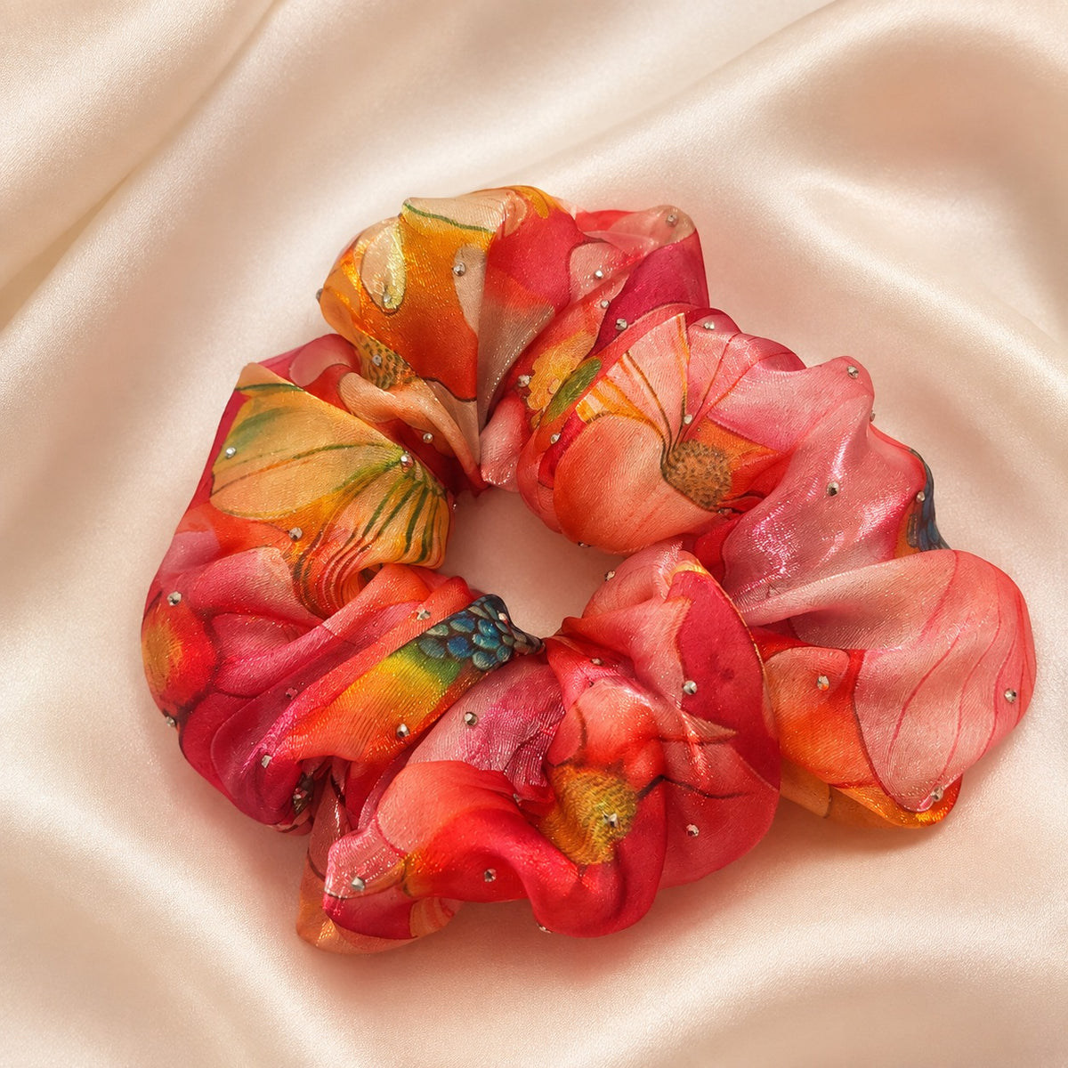 Floral Bloom Scrunchie