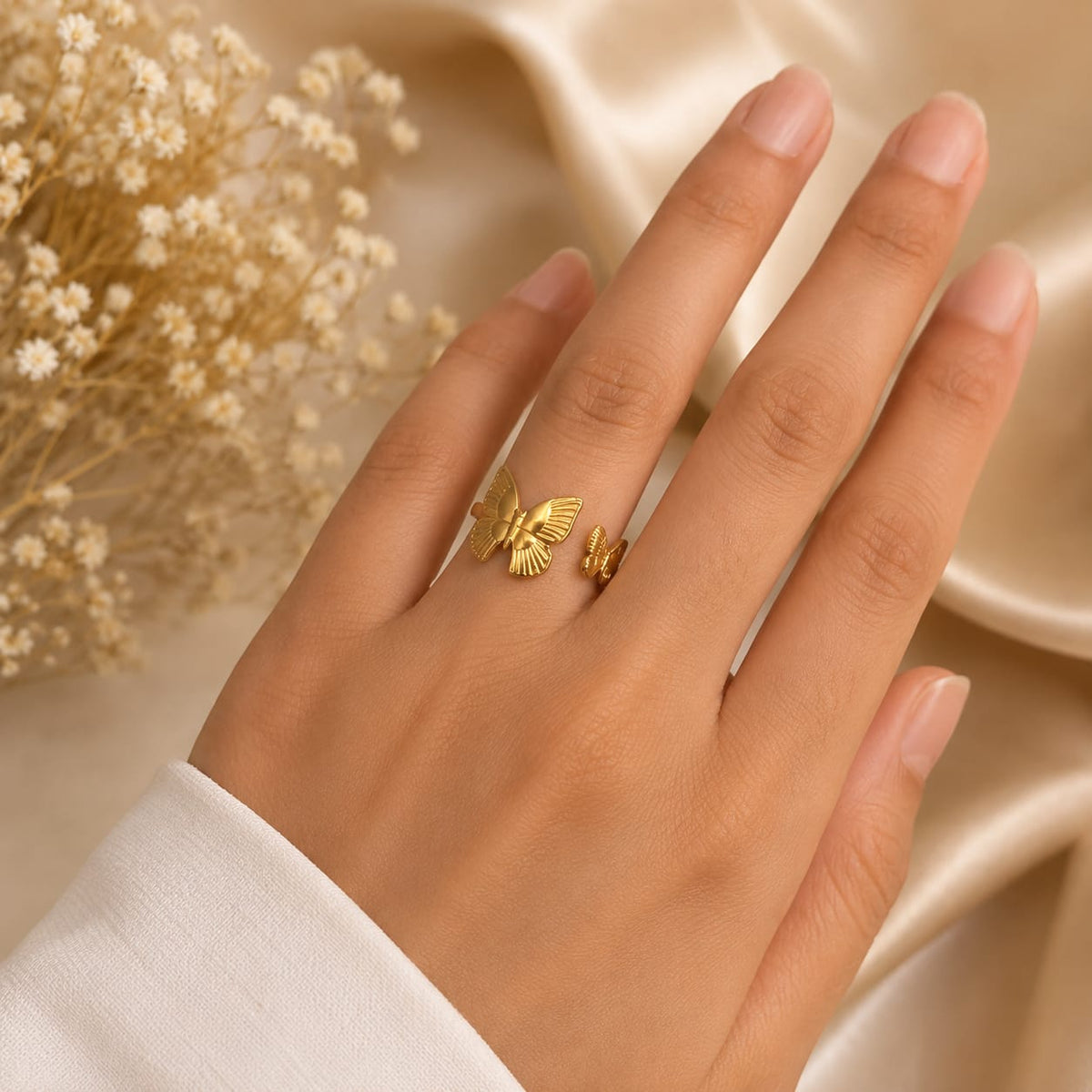 Butterfly Adjustable Ring