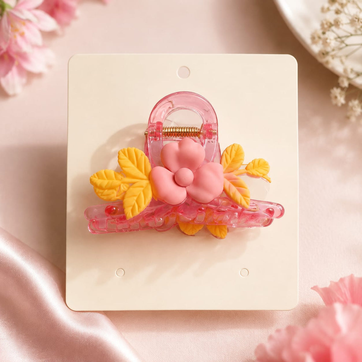 Floral Bloom Claw Hair Clip